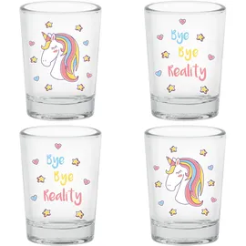 EinhornLiebe Einhorn Schnapsgläser 0,05 l 4 St.