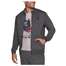 SKECHERS Hoodless Hoodie GOwalk Everywhere Sweatjacke Herren Grau XL