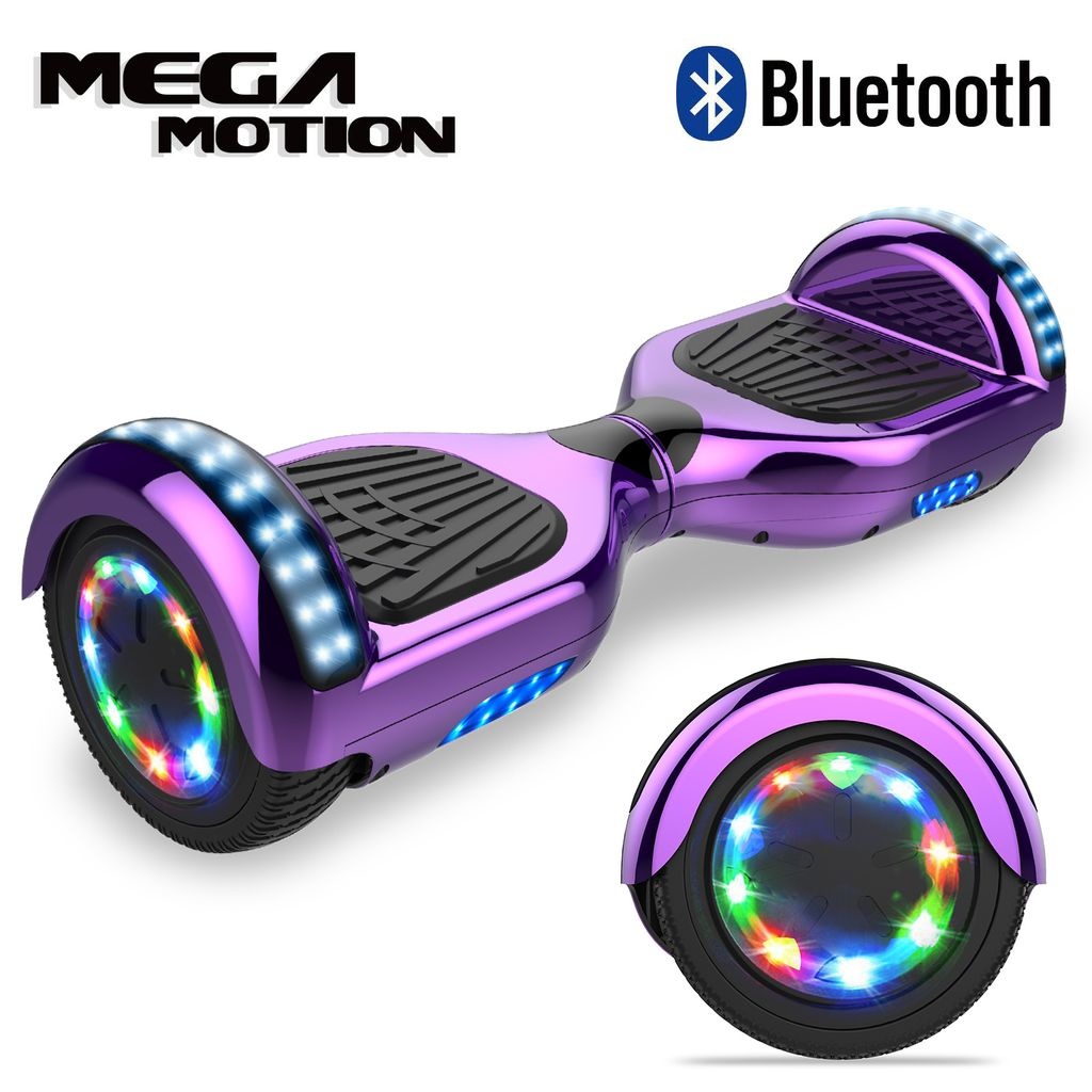 Mega Motion Hoverboard Selbstausgleichender Elektroroller 6,5" - 2020 Elektro Scooter E-Skateboard - Scooter - UL en 2272 LED - Räder mit LED Lich...