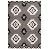 Qiyano Teppich Kurzflorteppich Davide 100 Grau 160 x 230 cm, Höhe: 100 mm grau 160 cm x 230 cm x 100 mm