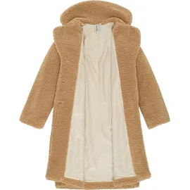 Ragwear Damen, eleganter Teddy-Fleecemantel warme lange Übergangsjacke Tedyco YOUMODO Camel Gr. XXL - XXL