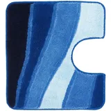 KLEINE WOLKE Badteppich Ocean Royalblau 55 x 50 cm mit Ausschnitt