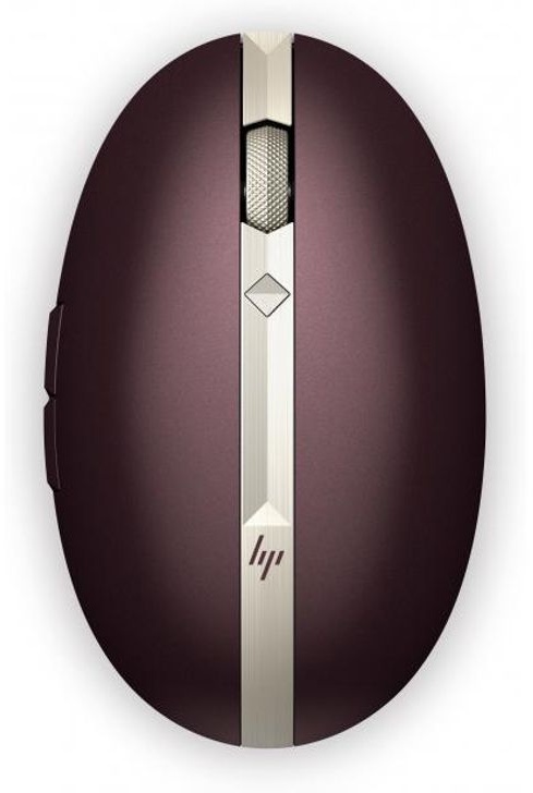 HP Spectre Rechargeable Mouse 700, Beidhändig, Laser, RF Wireless + Bluetooth, 1600 DPI, Bordeaux, Burgund