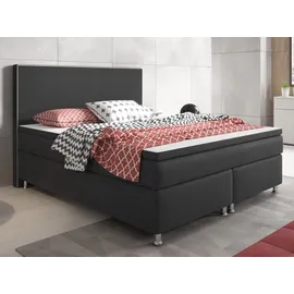 Inter Boxspringbett King Size 180x200 cm Webstoff Anthrazit
