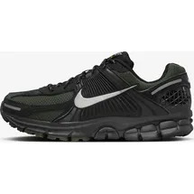 Nike Zoom Vomero 5 Sneaker, Mesh-Turnschuhe mit Echtleder Overlays HV2527-001 Schwarz/Silber - 42