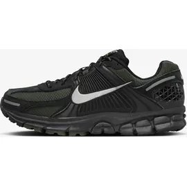 Nike Zoom Vomero 5 Sneaker, Mesh-Turnschuhe mit Echtleder Overlays HV2527-001 Schwarz/Silber - 42
