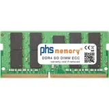 PHS-ELECTRONIC PHS-memory RAM Speicher kompatibel mit Synology RackStation RS822+ DDR4 SO DIMM ECC 3200MHz PC4-25600E