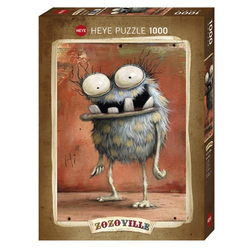 HEYE Puzzle 29866 Zozoville Monsta Hi! 1000 Teile Puzzle, 1000 Puzzleteile braun