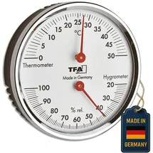 TFA Analoges Thermo-Hygrometer Silber 45.2041.42