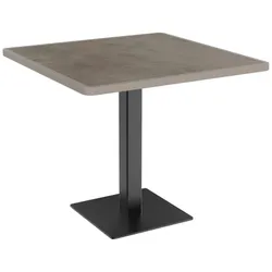 Gastro Outdoor Terrassentisch Borkum | 80x80 cm | Resalit Beton Hell