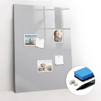 Tulup Magnettafel 70 x 100 cm Hellgrau