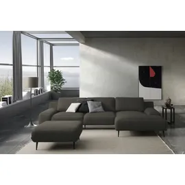 Designwerk Eckcouch Polyester 3-Sitzer Grün