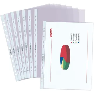 Herlitz Klarsichthüllen Premium, A4, 50 Stück