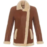 Hollert German Leather Fashion Lammfelljacke - OLA COGNAC - Größe: XL - Braun - XL