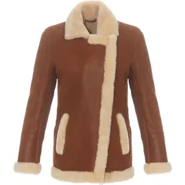 Hollert German Leather Fashion Lammfelljacke - OLA COGNAC - Größe: XL - Braun - XL