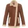 Hollert German Leather Fashion Lammfelljacke - OLA COGNAC - Größe: XL - Braun - XL