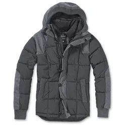 Brandit Garret Jacke, schwarz-grau, Größe M