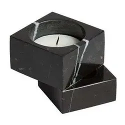 Woud - Jeu de dés 1 Kerzenhalter Black Marble