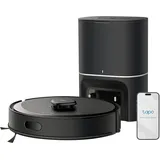 TP-Link Tapo RV30 Max Plus Saugroboter mit Wischfunktion und automatischer Absaugstation, 5300Pa Ultra Starke Saugkraft, LiDAR+IMU Dual-Navigation, Alexa & Google Assistant Sprachsteuerung, APP