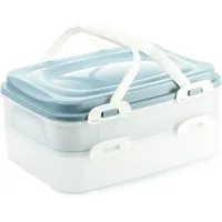 2friends Kuchen Transportbox & Cupcake/Muffin Transportbox - Kuchenbehälter, 2