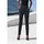 LASCANA Jogger Pants klassisches Jacquardmuster Schwarz gestreift 48/50