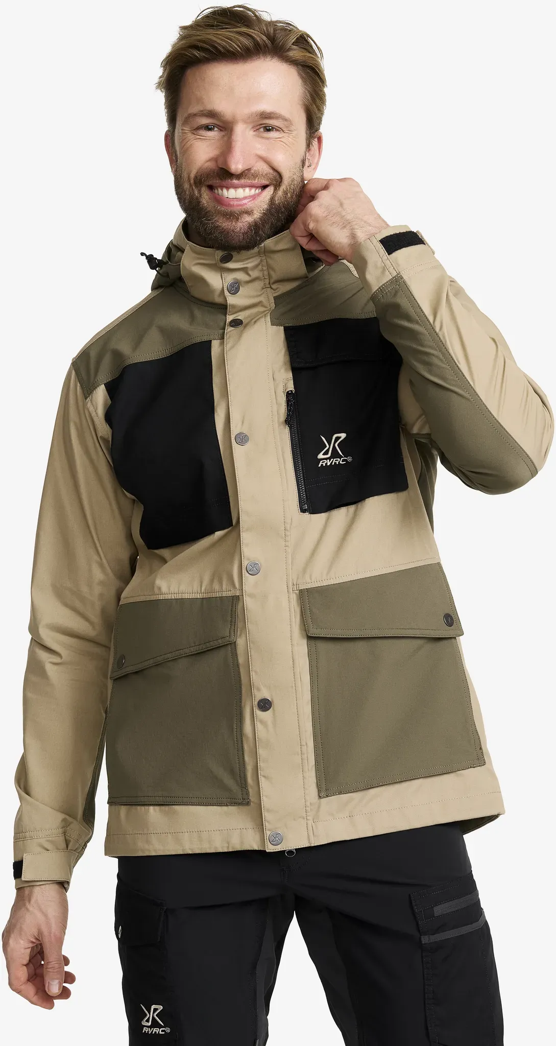 Rambler Lightweight Pro Jacket Herren Khaki/Light MossGray, Größe:L - Jacken > Outdoor- & Freizeitjacken - Beige