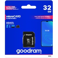 goodram microSDHC 32GB Class 10 UHS-I + SD-Adapter