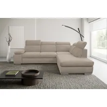 werk2 Eckcouch Cord 2-Sitzer Beige