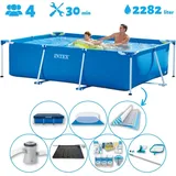 Intex – Schwimmbecken mit rechteckigem Rahmen – 260 x 160 x 65 cm – im Lieferumfang enthalten Accessoire CB97