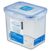 Lock & Lock Vorratsdose rechteckig transparent 13,5 x 10,2 x 11,8 cm 0,85 l 3-teiliges Set