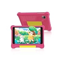 Freeski 7 Zoll Kinder-Tablet, Android 12 Tablet für Kinder, HD-Display, 2GB + 32GB, Quad Core, Kidoz vorinstalliert, WiFi, Bluetooth, kindgerechtes Gehäuse (Rosa)