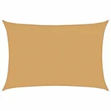 vidaXL Sonnensegel 160 g/m2 Rechteckig Sandfarben 3x4 m HDPE