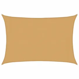 vidaXL Sonnensegel 160 g/m2 Rechteckig Sandfarben 3x4 m HDPE