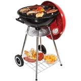 LIVOO Holzkohlegrill 41cm rot/schwarz - doc172r