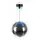 Relaxdays Discokugel 40 cm Schwarz/Silber