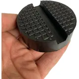 Gummiauflagen zum Reifenwechseln über 50 Varianten Rangierwagenheber Wagenheber Hebebühne Gummiklotz Auflage Unterstellbock Gummiblock Auto KFZ PKW Schutz Kratzer rund eckig (75x25 V-Nut+Waffel)