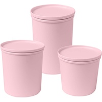 Awave® Frischhaltedosen-Set aus rPET, 3-tlg., rosé
