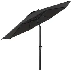 SIENA GARDEN Mittelstockschirm »Isa«, rund, ØxH: 300 x 253 cm, Aluminium - grau
