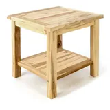 VCM Gartentisch Teakholz Blumentisch Balkontisch, Maße 50 cm