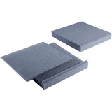 MSAcoustics SpeakerPad Set XL, 370x300x50 mm, Entkoppelung für präzise Audiowiedergabe, Dunkelgrau, 2 Stück