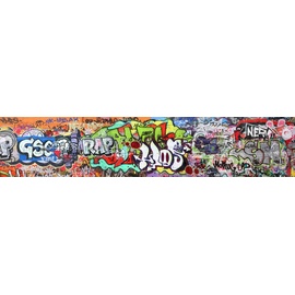 Express Küchen Küchenrückwand "Graffiti" Spritzschutzwände bunt