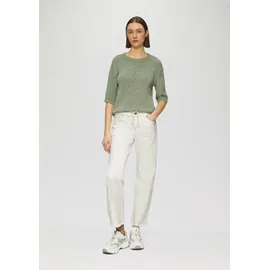 s.Oliver Cropped-Jeans Karolin/Regular Fit/Mid Rise/Straight Leg/offener Saum - creme - 36