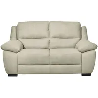 Livetastic 2-Sitzer-Sofa, Greige, Holz, Füllung: Faserbällchen, 210x96x99 cm, Made in EU, Wohnzimmer, Sofas & Couches, Sofas, 2-Sitzer Sofas
