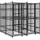 vidaXL Outdoor-Hundezwinger 3,69 m2 Stahl Schwarz
