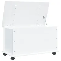 VidaXL Truhe mit Rollen ALTA Weiß 73x39,5x43 cm Massivholz