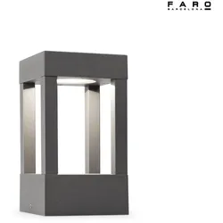 Faro Outdoor LED Stehleuchte AGRA 200 1x9W, 3000K, IP55, dunkelgrau FAR-70755