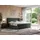 MKS Meble Boxspringbett 160x200 mit Matratze H4 und Bettkasten, Doppelbett Bett mit Stauraum und Topper, Polsterbett 160x200 mit Kopfteil - Leila -... - Dunkelgrau