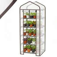 Sekey Tomatengewächshaus Foliengewächshaus Gewächshaus Balkon Garten Winterfest Tomatenhaus BxTxH 50x45x155cm 5 Etagen Flexible Pflanzhöhe UV-S... - Weiß
