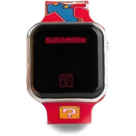 Kids Licensing Super Mario LED-Uhr 0 mm Gehäuse rot Silikonarmband rot