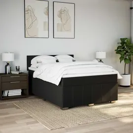 vidaXL Boxspringbett 140 x 200 cm Schwarz